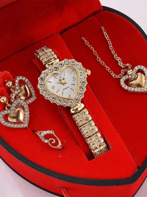 4-in-1 Ladies Gift Set Watch & Jewelry